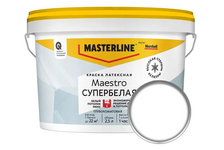 Краска для потолков глубокоматовая латексная ВД МАРШАЛЛ Маэстро Белый Потолок Люкс белая 2.5 л
