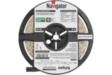 Лента светодиодная Navigator LED^60/м, 5м, 4.8w/m, 12В, IP65, зеленый