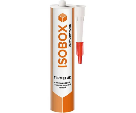 Герметик силиконовый универсальный ISOBOX ТЕХНОНИКОЛЬ 260 мл белый Фотография_0