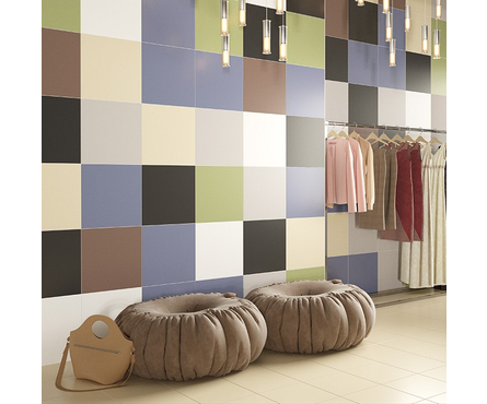 Керамогранит Моноколор серый 01 v2, 400х400х8 мм Фотография_1