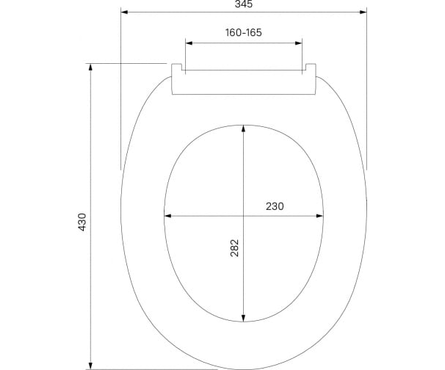 Сиденье для унитаза полипропилен белое ID 01 046.1 IDDIS Фотография_3