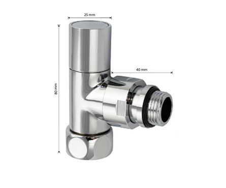 Кран для полотенцесушителя угловой 1/2x3/4 вн/нар (пара) САНАКС Фотография_1