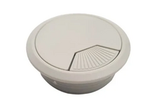 Заглушка кабель-канала для стола серая