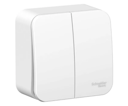 Выключатель 2-кл белый накладной 6А\250В BLANCA Schneider Electric Фотография_1