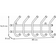 Вешалка настенная 5 крючков 48х16.5х8 см черная НОРМА-5 Фотография_2