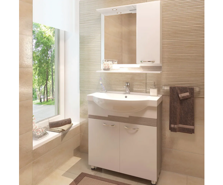 Шкаф-зеркало EvaGold Каскад 75 Фотография_2