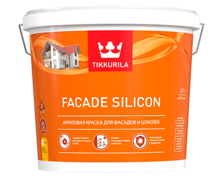 Краска для фасадов и цоколей Tikkurila FACADE SILICON база C (2.7 л) Фотография_1