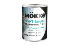 Грунт-эмаль Mokke по ржавчине 3 в 1, черная (20 кг)