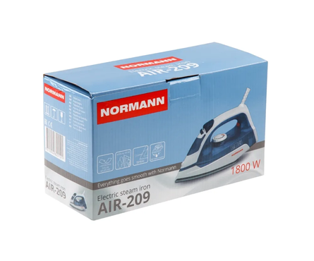 Утюг электрический 1800 Вт пар. паровой удар, спрей, антиприг, самоочистка AIR-209 NORMANN Фотография_3