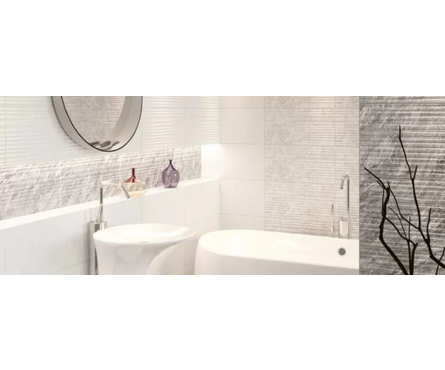 Плитка облицовочная Борнео белая 300х600х9 мм 1-й сорт Фотография_1