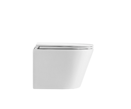 Унитаз подвесной безободковый K504 сиденье тонкое ДП, крепления EVA GOLD Фотография_1