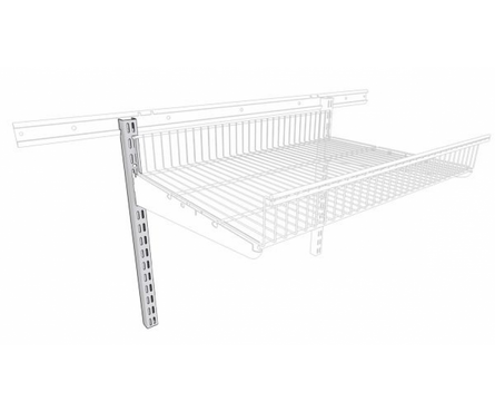 Стойка для гардеробной системы ПАКС Титан белая, 1025х32х34 мм Фотография_1