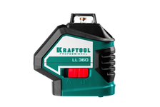 Нивелир лазерный Kraftool, 2*360°, 20м/70 м, IP54, точн.+/-0,2 мм/м, держатель, кейс, штатив, в коробке