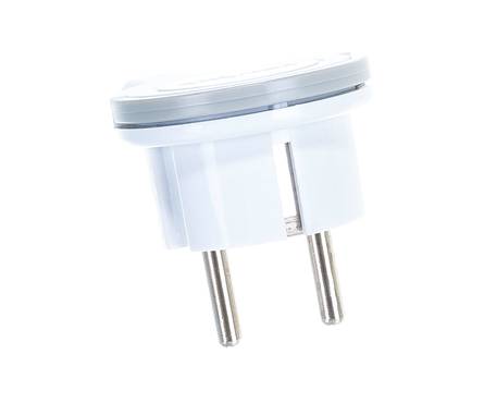 Вилка-невидимка электрическая UNIVersal с заземлением, белая, 16 А, 250 В Фотография_2