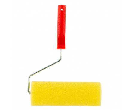 Валик декоративный 230 мм структурный поролоновый гладкий d 80 мм, d ручки 6 мм MATRIX Фотография_1