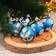 Набор шаров Снежинки микс, цвета в ассортименте (красный, серебристый, голубой, золотой), диаметр 5,5 см (6 шт) Фотография_2