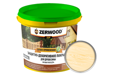 Защитно-декоративное покрытие ZERWOOD ZDP аквалазурь, бесцветная, 0.9 кг 