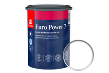 Краска ВД Tikkurila EURO POWER-7 моющаяся для стен и потолков, база С (0.9 л )