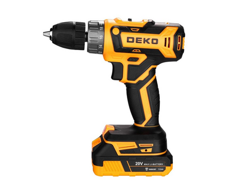 Дрель-шуруповерт 20В 2шт Li-ion акк. 3Ач, 42Нм, 350-1350об/мин, 2 скорости GCD20DU PRO BMC DEKO Фотография_4