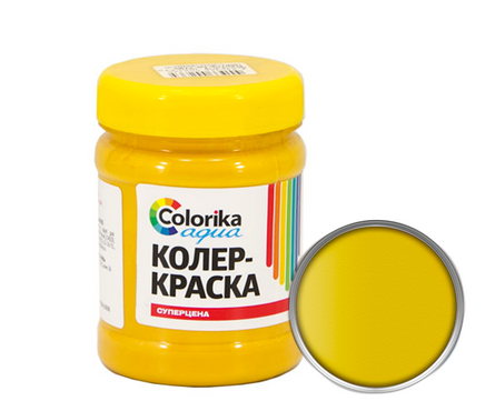 Колер-краска Colorika Aqua золотисто-желтая 0,5 кг Фотография_0