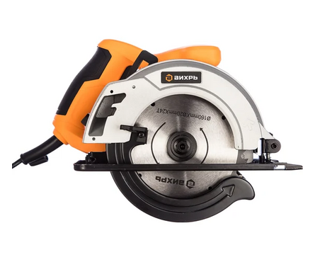 Пила циркулярная (дисковая) 1300 Вт, 5500 об/мин, пропил 52 мм, диск 160 мм ДП-160/1300 ВИХРЬ Фотография_1