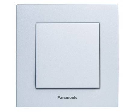 Выключатель Panasonic 1кл серебро Karre Plus Фотография_0