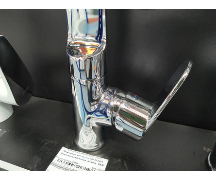 Смеситель для кухни однорычажный D&K высокий гусак хром DA1312401 Фотография_3