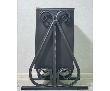 Урна уличная с бортиками на маятниковой подставке без крыши Фотография_1