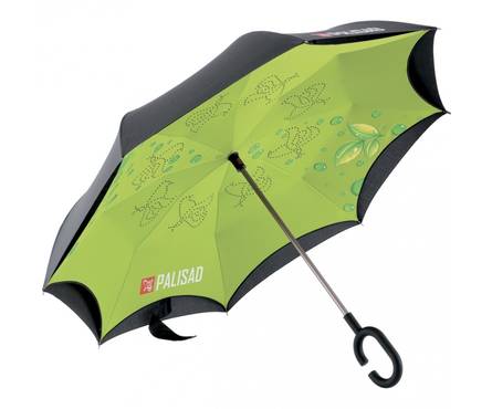 Зонт-трость Soft Touch PALISAD обратного сложения, эргономичная рукоятка с покрытием Фотография_0