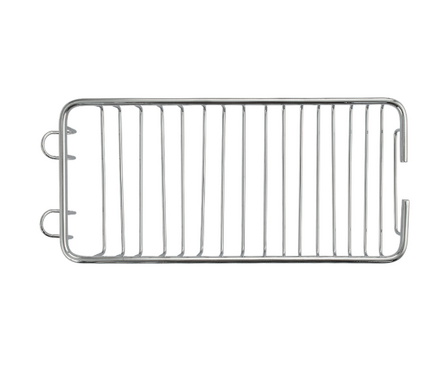 Мыльница решетка двухсекционная с крючком, с креплением к стене хром САНАКС Фотография_1