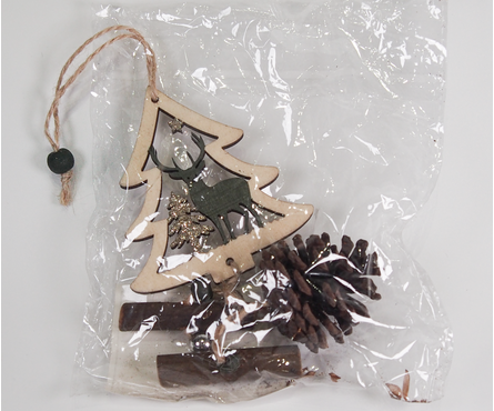 Подвеска новогодняя Олень с подвесом-шишкой Фотография_2