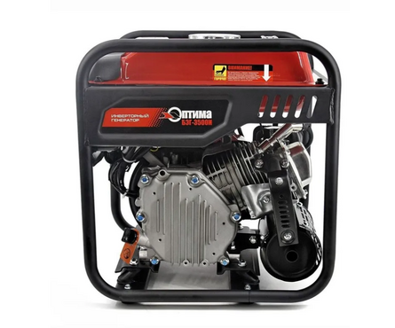Генератор бензиновый инверторный 3 кВт 220В бак 7 л ручной стартер БЭГ-3500I ОПТИМА Фотография_1