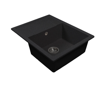 Мойка МЛ-ГМС115 с крылом черный 645х505х190 мм Фотография_0