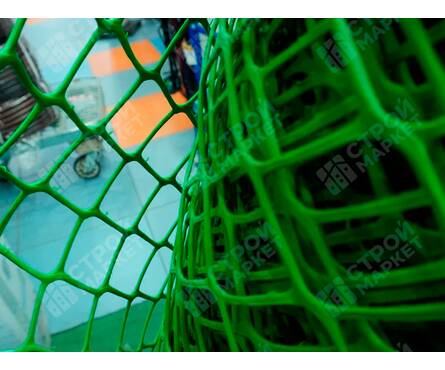 Сетка садовая Эконом, зеленая, ячейка 40x40 мм, 1.5x20 м Фотография_3