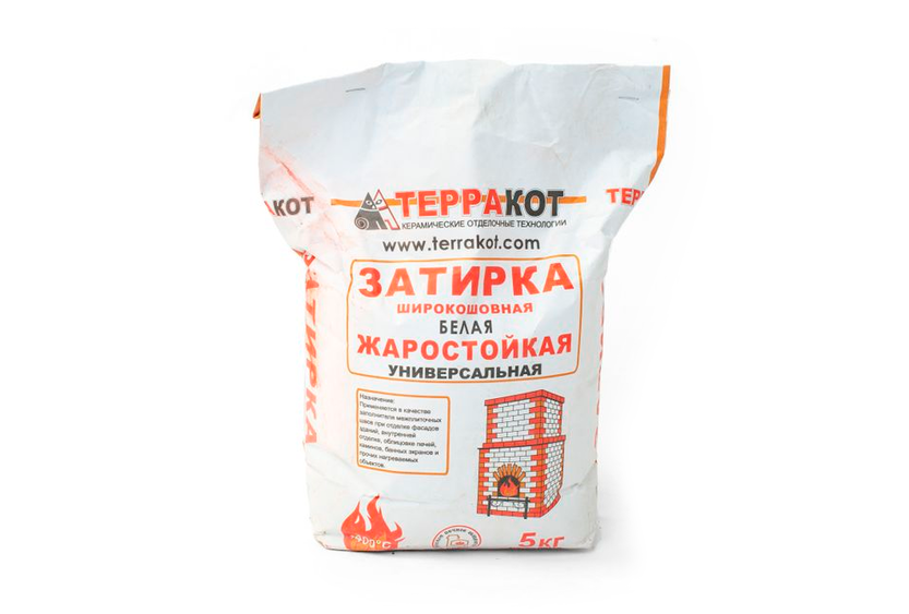 Шпатлевка для печи жаростойкая белая. Затирка для швов терракот жаростойкая белая 5 кг (до +400°с). Затирка для печей и каминов. Жароустойчивый материал для облицовки печи. Затирка для печей и каминов.