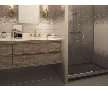 Плитка облицовочная Лейла серая низ 02 250х400х8 мм 1-й сорт Фотография_1