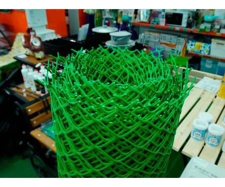 Сетка садовая Эконом, зеленая, ячейка 40x40 мм, 1.5x20 м Фотография_2