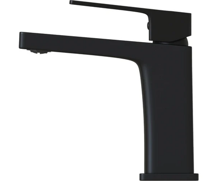 Смеситель для умывальника однорычажный MIXLINE литой гусак черный 35к ML34-04 Фотография_1