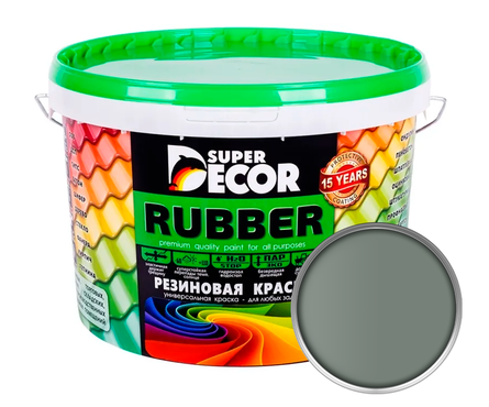 Краска резиновая SUPER DECOR №15 Оргтехника 1 кг  Фотография_0