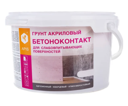 Грунт APIS Бетоноконтакт 3 кг Фотография_0
