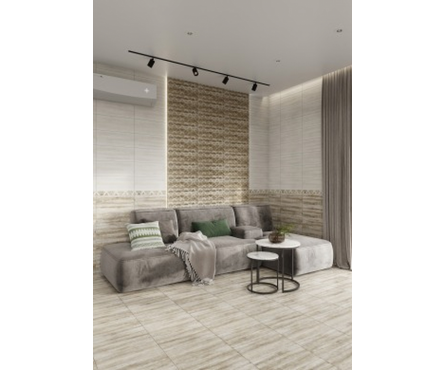 Плитка для пола Винтаж G бежевая 418х418х8 мм 1-й сорт Фотография_1