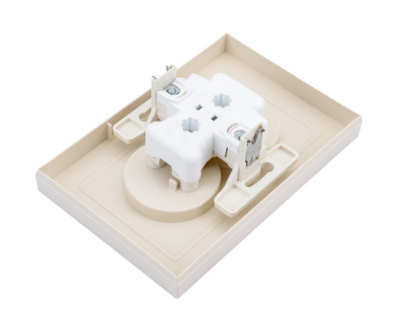 Розетка ATLAS бежевая, двойная, без заземления, 16А\250В (Schneider Electric) Фотография_1