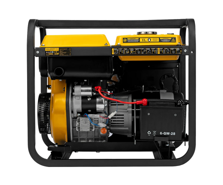 Генератор дизельный 5.5 кВт 230 В бак 11 л, электростартер DES-55E DENZEL Фотография_4