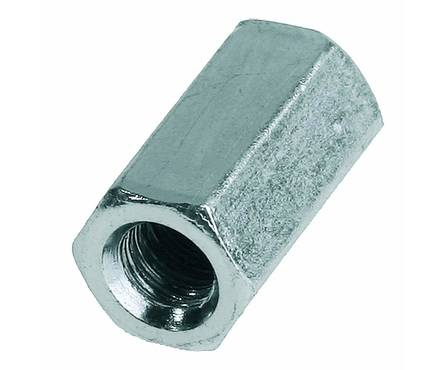 Гайка M6 оцинкованная соединительная DIN6334 Фотография_0
