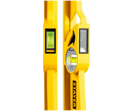 Уровень литой STAYER HARD с зеркальным глазком и ударной площадкой (барракуда), 600 мм Фотография_1