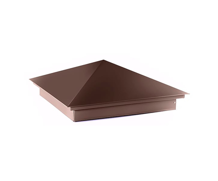 Колпак металлический шоколадно-коричневый RAL8017, 0.45x380x380 мм Фотография_0