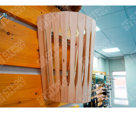 Абажур настенный для бани и сауны М-2 липа Фотография_3