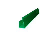 Профиль торцевой П (UP) 6 мм, зеленый (2.1 м)