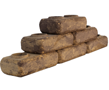 Кирпич облицовочный Ermix Стареный желто-коричневый, 240х120х65 мм, гиперпрессованный Фотография_2