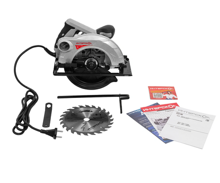 Пила циркулярная (дисковая) 1400 Вт, 5000 об/мин, пропил 64 мм, диск 185 мм ДП-185/1400М ИНТЕРСКОЛ Фотография_3